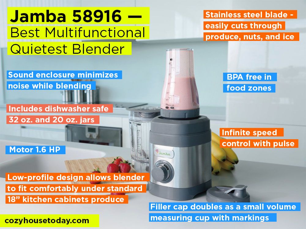 Jamba 58916 Review, Pros and Cons. Check our Best Most Quiet Blender in 2017