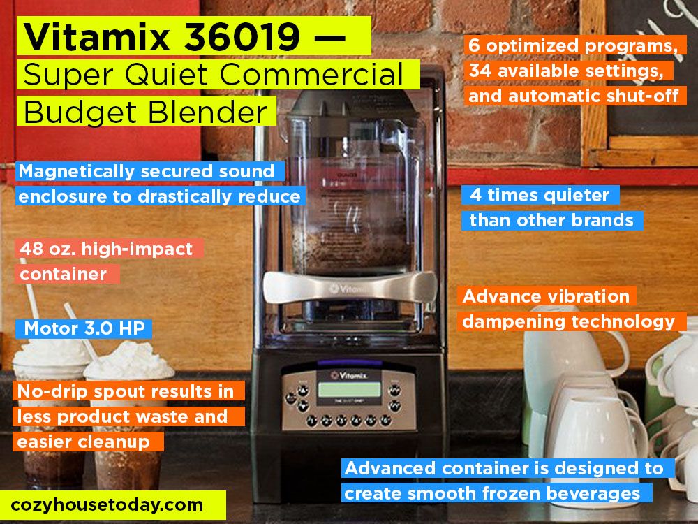 Vitamix 36019 Review, Pros and Cons. Check our Super Quiet Commercial Budget Blender in 2017