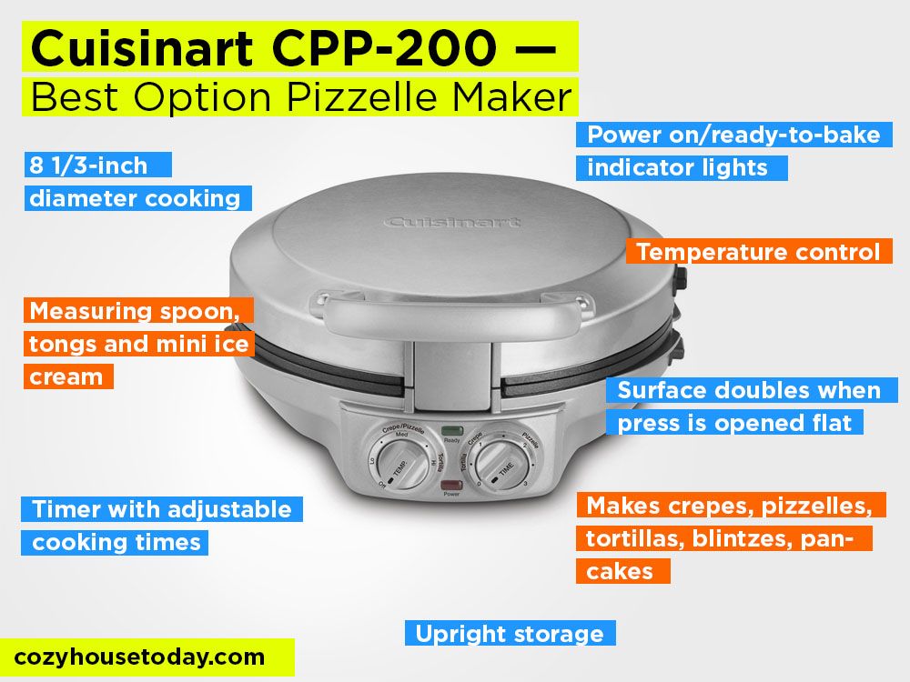 Cuisinart CPP-220 Review, Pros and Cons. Check our Best Option Pizzelle Maker in 2017