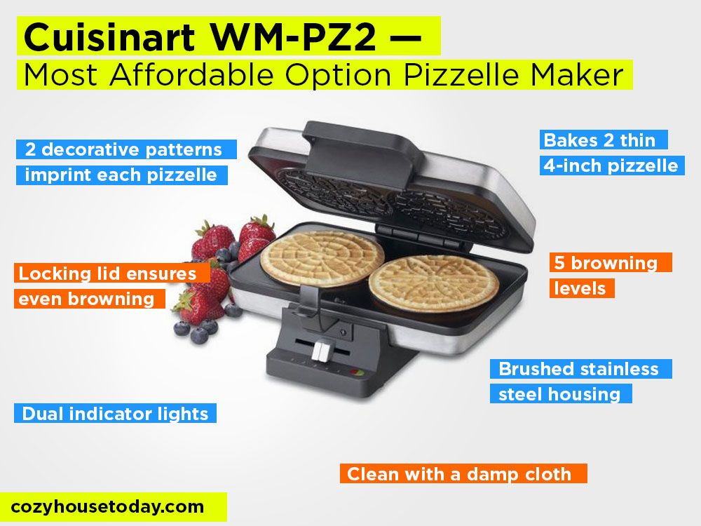 Cuisinart WM-PZ2 Review, Pros and Cons. Check our Most Affordable Option Pizzelle Maker in 2017