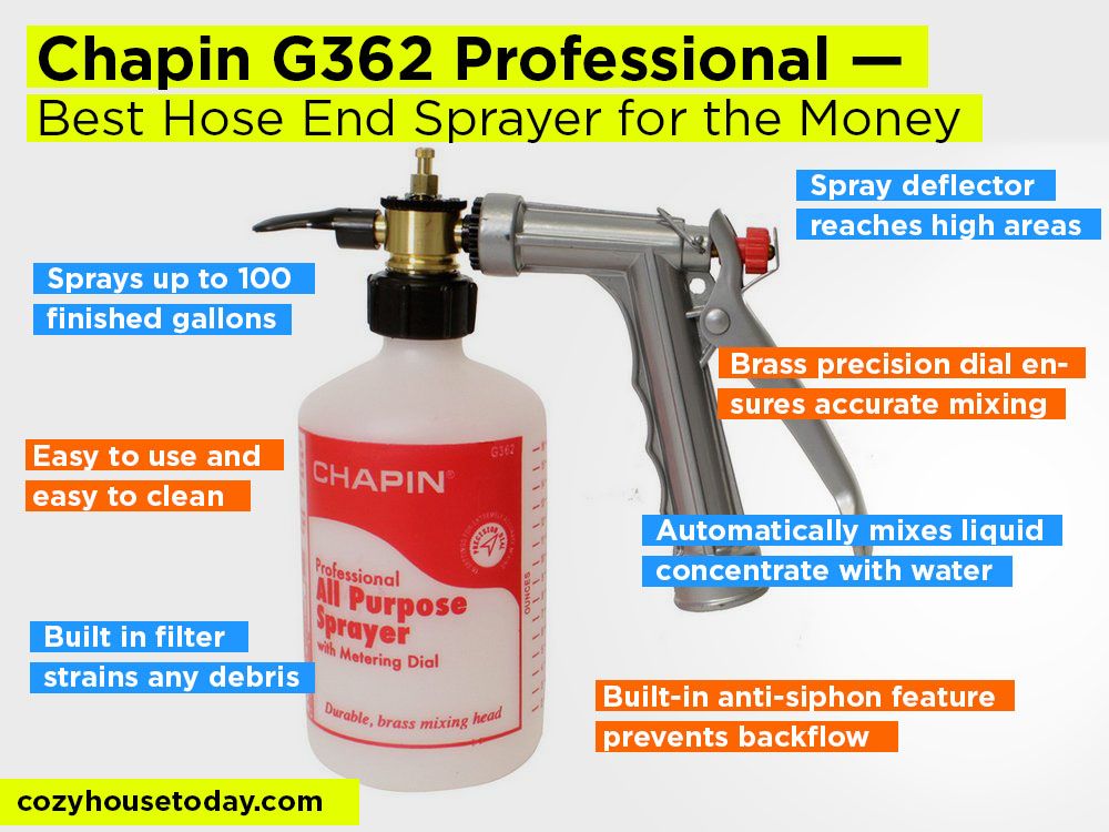 Chapin G362 Professional Review, Pros and Cons. Check our Best Hose End Sprayer for the Money 2018