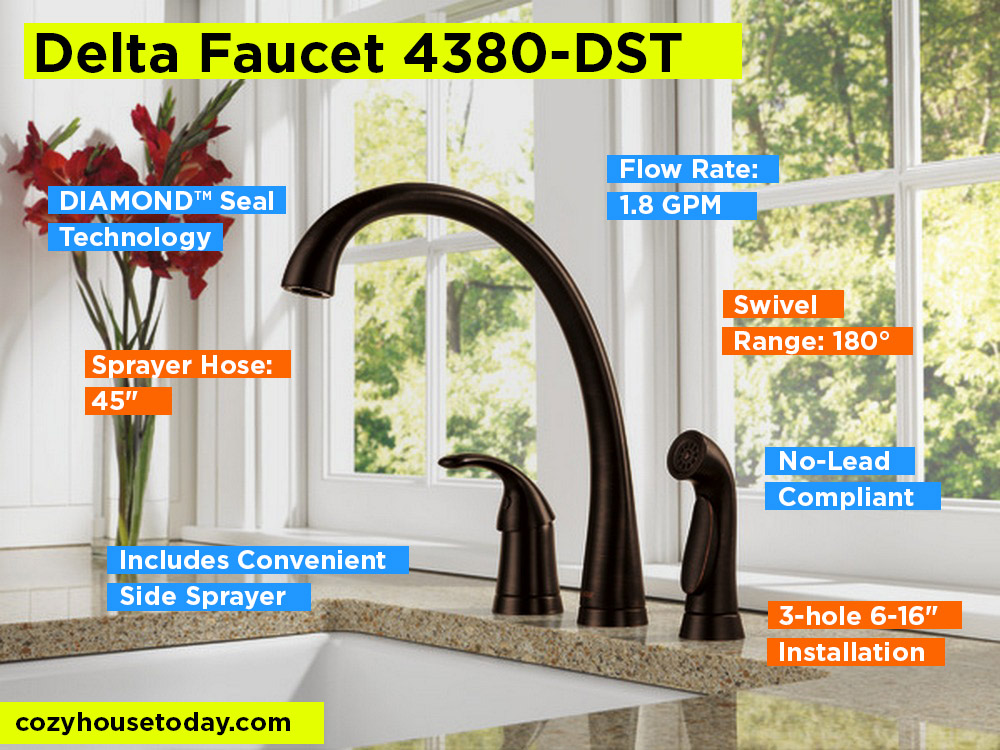 Delta Faucet 4380-DST Review, Pros and Cons.