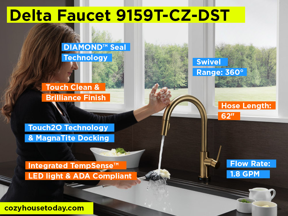 Delta Faucet 9159T-CZ-DST Review, Pros and Cons.