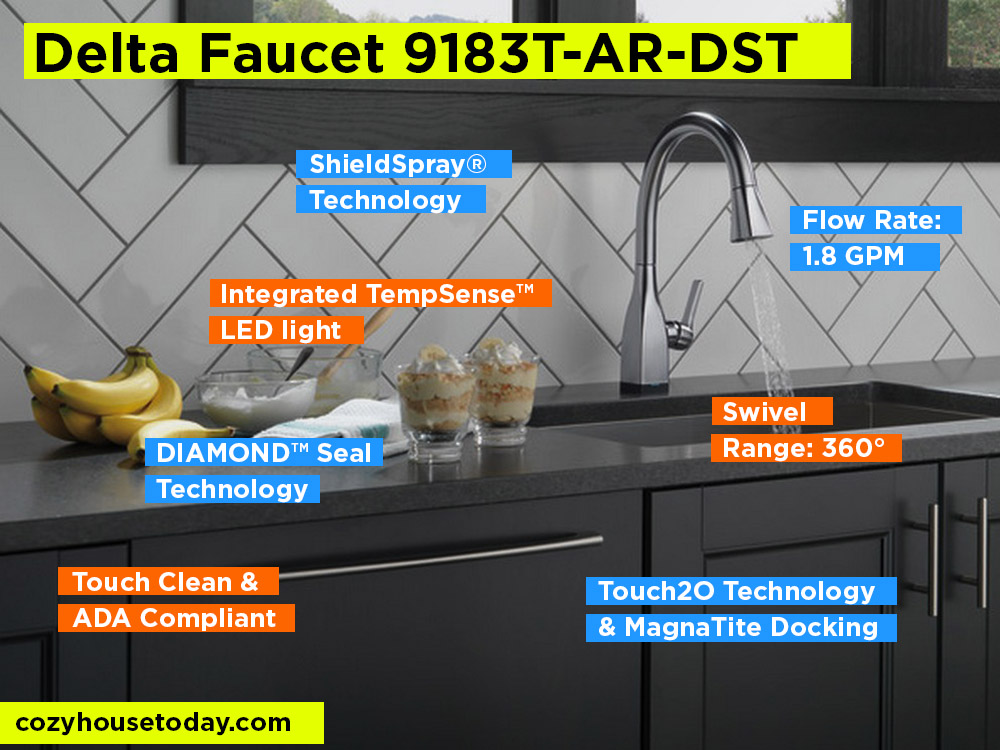 Delta Faucet 9183T-AR-DST Review, Pros and Cons.