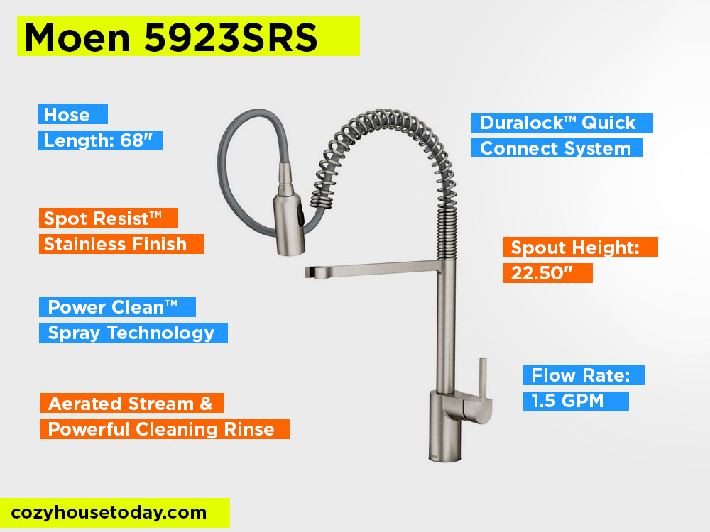 Moen 5923SRS Review, Pros and Cons.