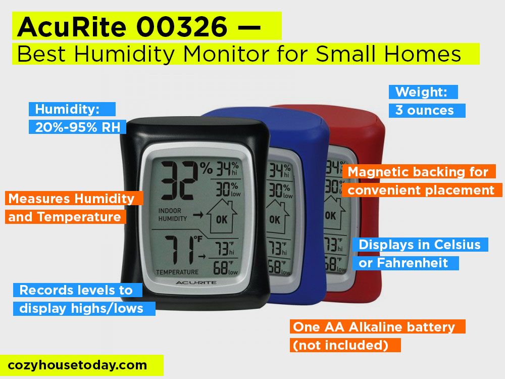 AcuRite 00326 Review, Pros and Cons. Check our Best Indoor Humidity Monitor for Small Homes 2018
