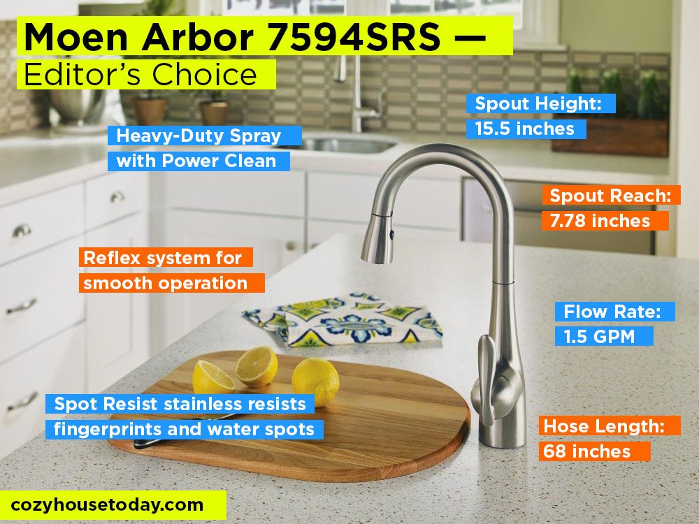 Moen Arbor 7594SRS Review, Pros and Cons. Check our Editor’s Choice 2018