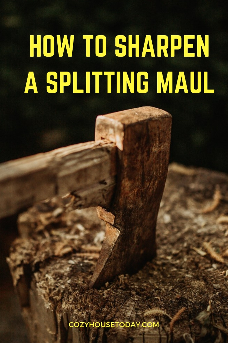 How to sharpen a splitting maul