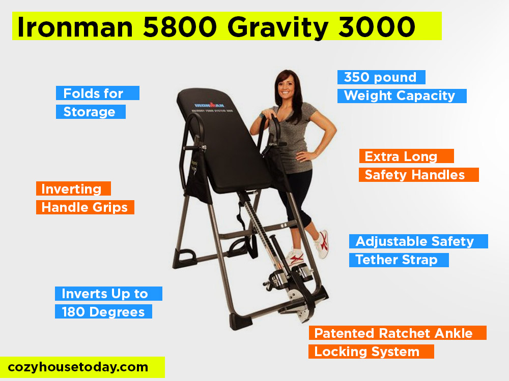 Ironman 5800 Gravity 3000 Review, Pros and Cons. Check Ironman Inversion Tables Reviews 2024