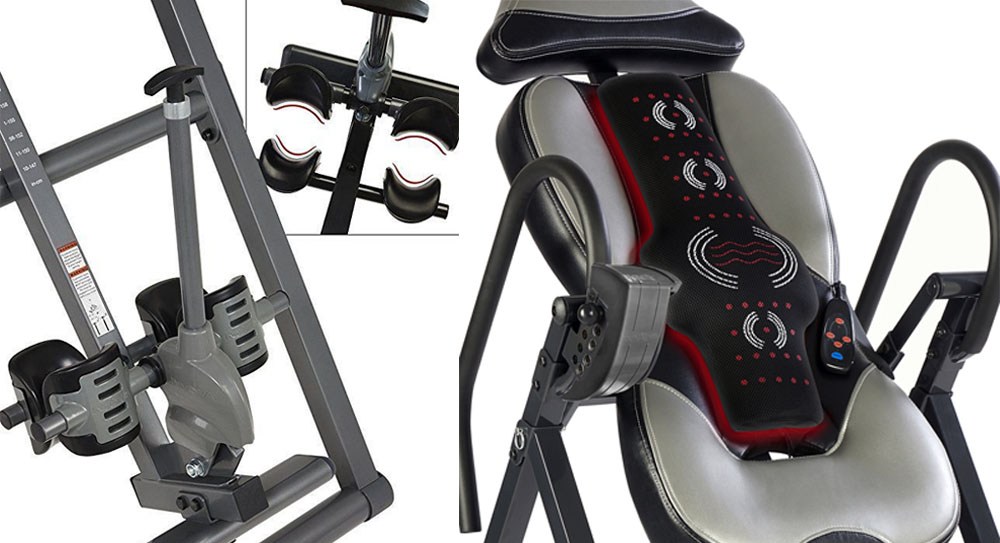 Innova ITM5900 has an ankle hold with a locking system and a vertical massage pad