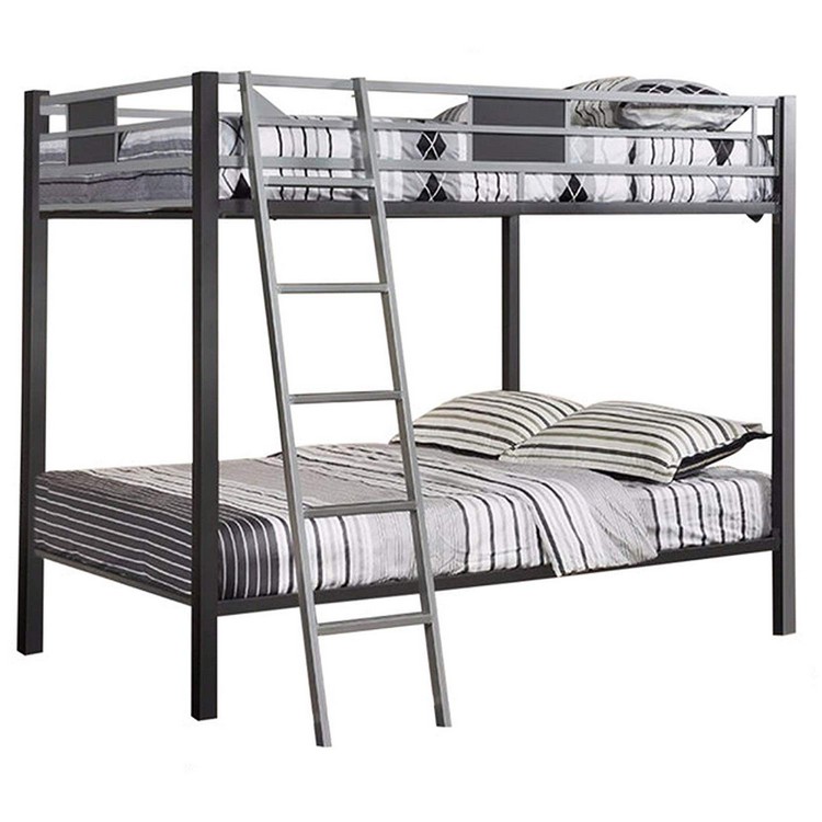 Full Bunk Bed in Silver