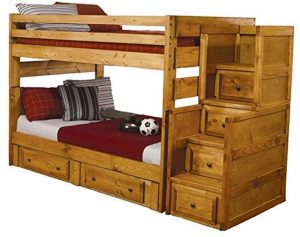 Full Size Bunk Bed with Stairway int