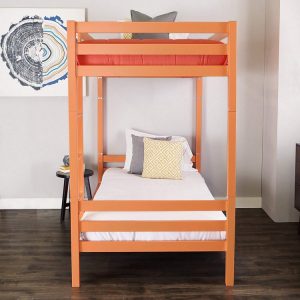 WE Furniture Premium Twin Metal Bunk Bed int