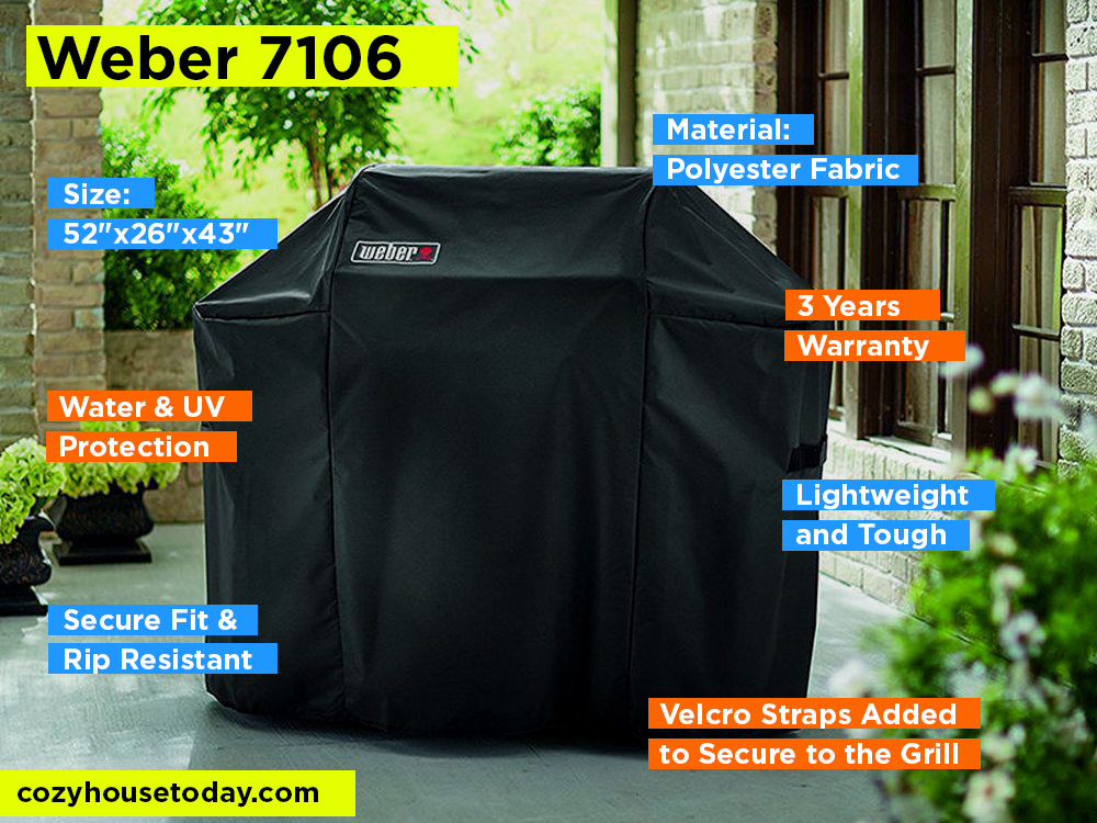 Weber 7106 Review, Pros and Cons. Check Best Weber Grill Cover 2024