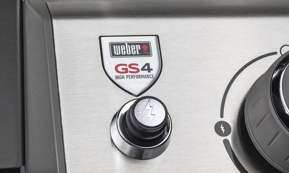 Weber Genesis E310 has an ignition button