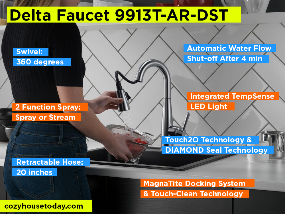 Delta Faucet 9913T-AR-DST Review, Pros and Cons. 2024