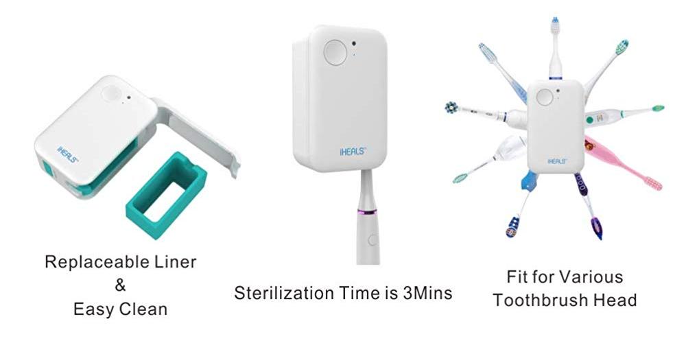 MAXOAK DUV Sterilizer gives your toothbrush an in-depth clean in just 3 minutes