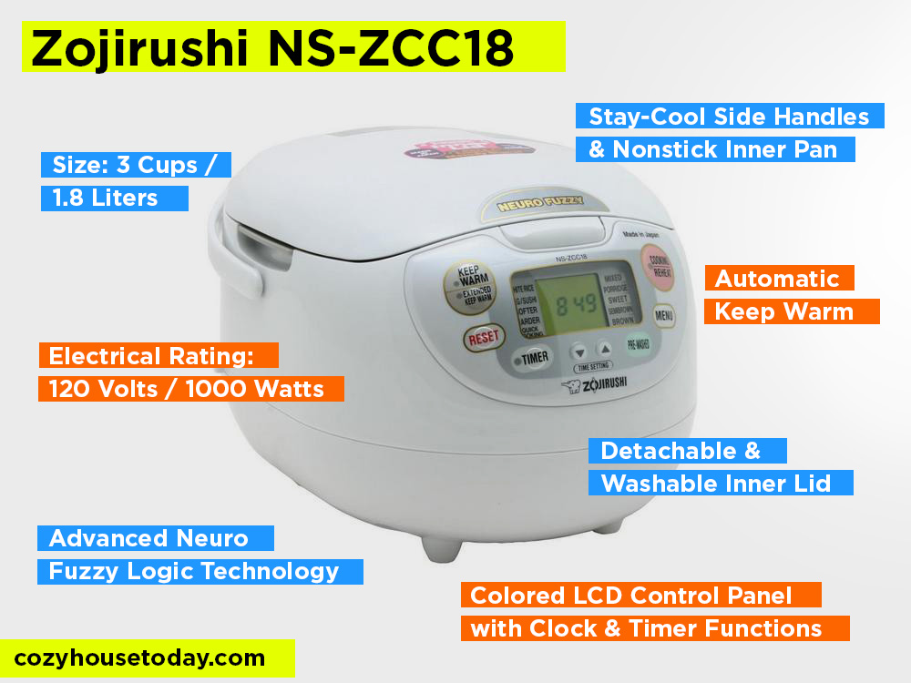 Zojirushi NS-ZCC18 Review, Pros and Cons. 2024