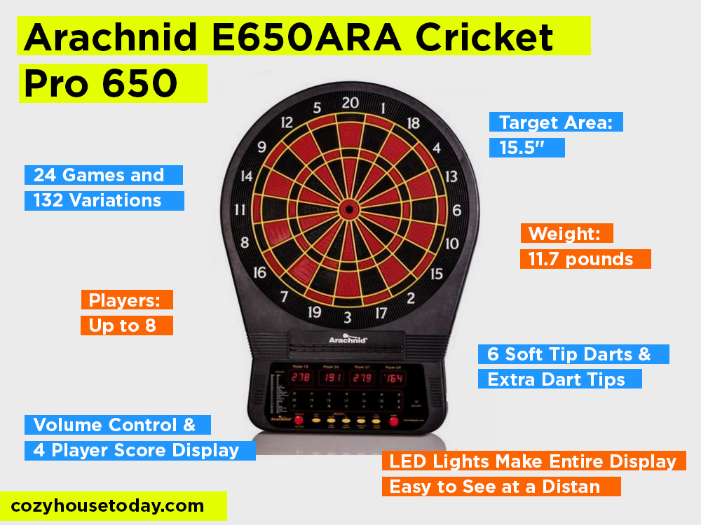 cricket pro 650 dartboard