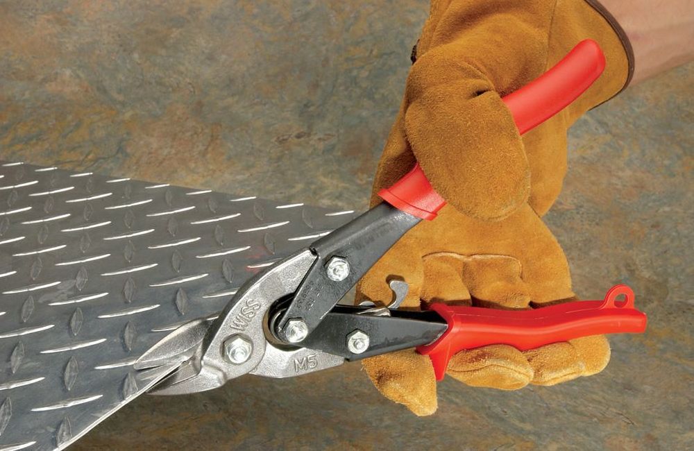 The tin snips are designed for cutting sheet metal and other tough materials