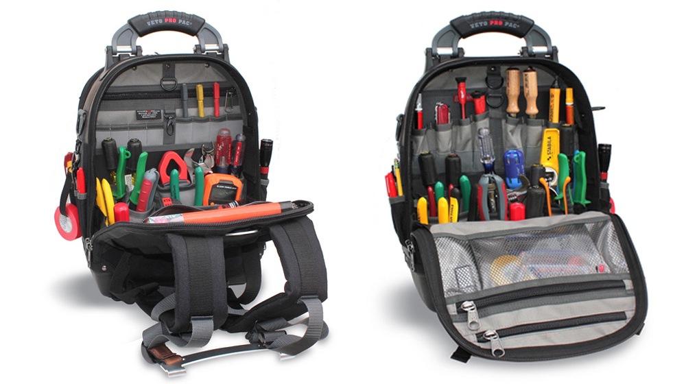 Veto Pro Pac TECH PAC offers 2 large storage bays with 4 compartments in each bay