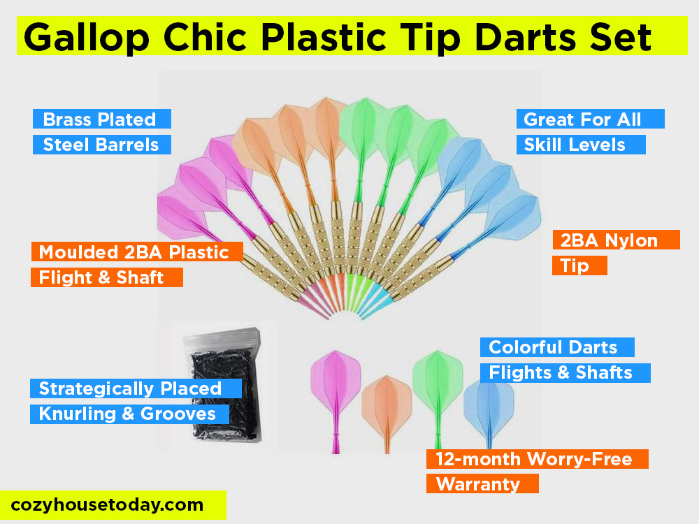 Gallop Chic Plastic Tip Darts Set Review, Pros and Cons. 2024