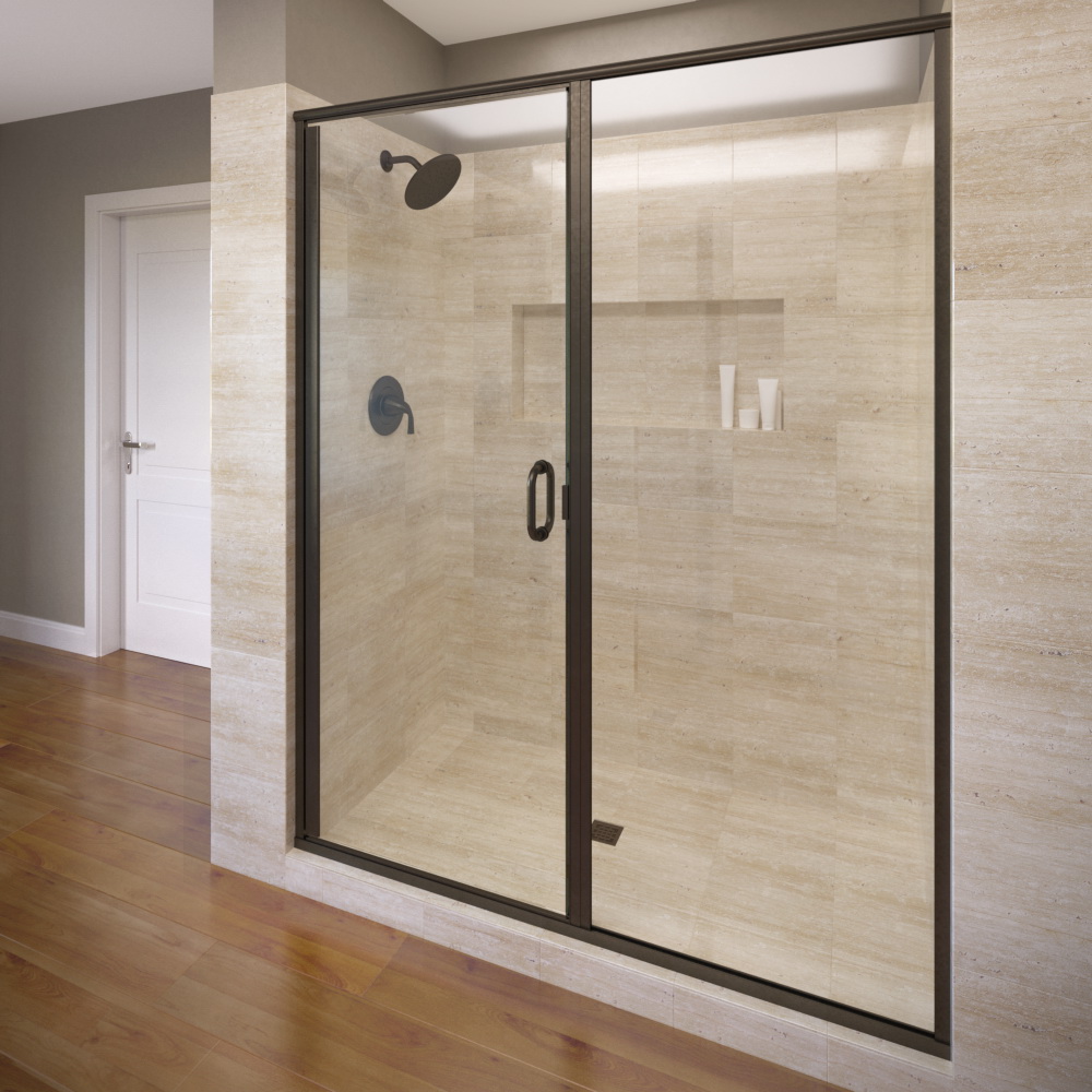 Basco Shower Door INFH35A4776CLSV Infinity 46-47 inch