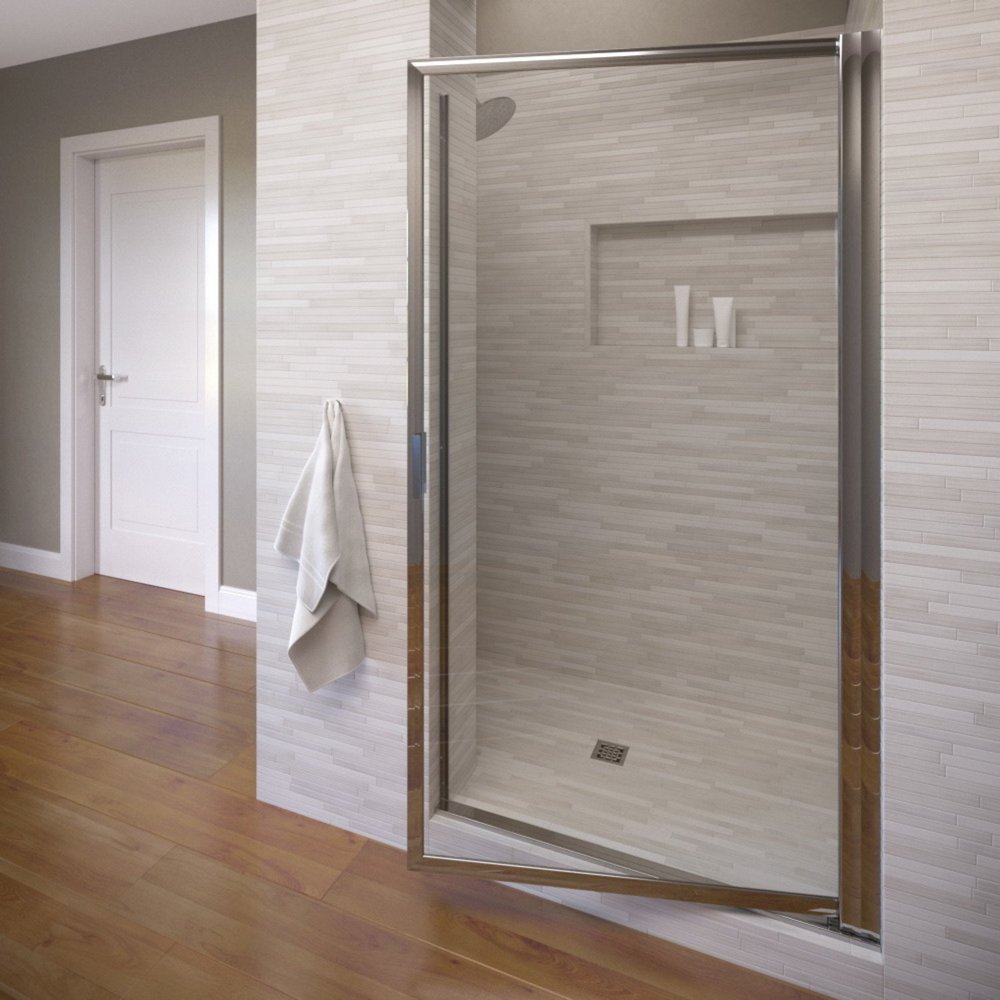 Basco Shower Door SOPN00A2663CLSV Deluxe 24.25 – 26 Inch