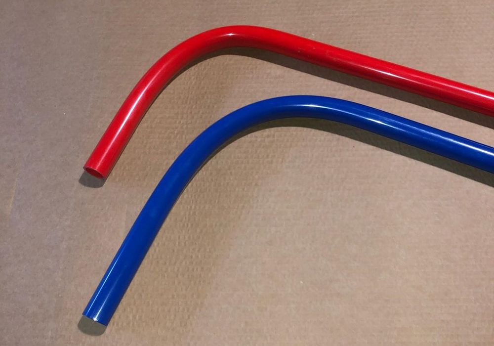Bend plastic pipes