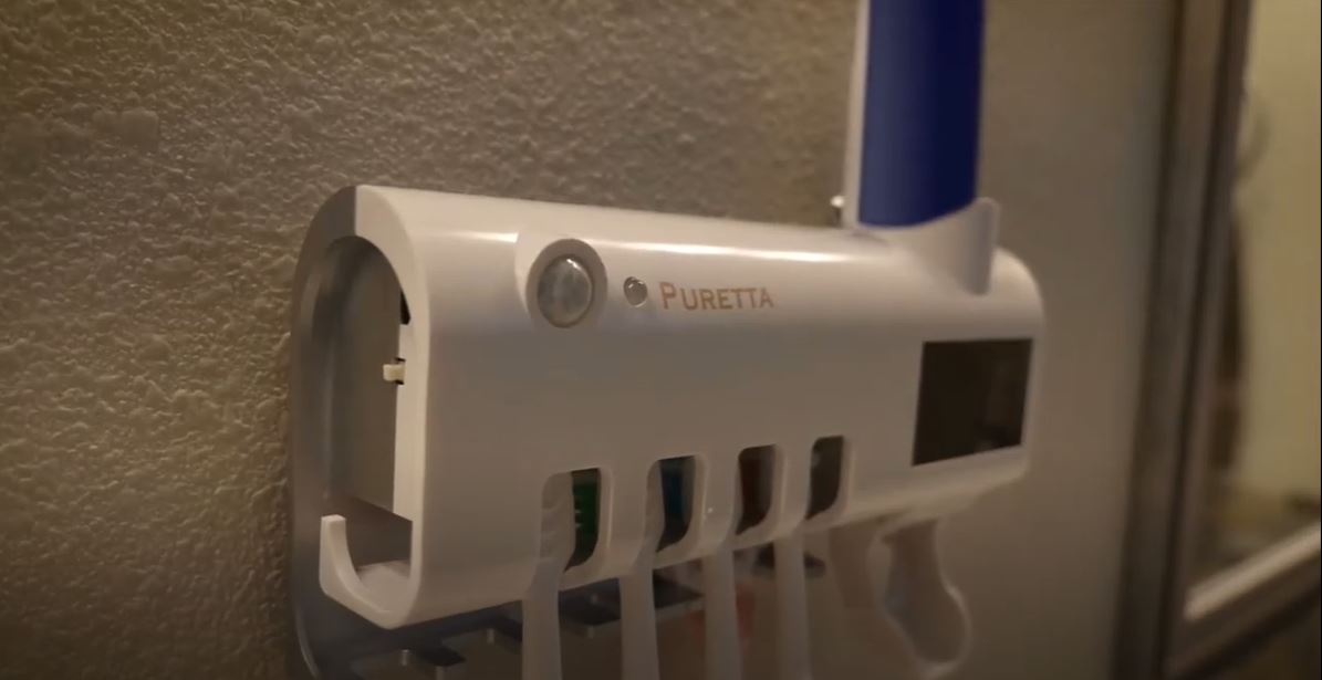 Puretta UV Toothbrush Sanitizer + Holder