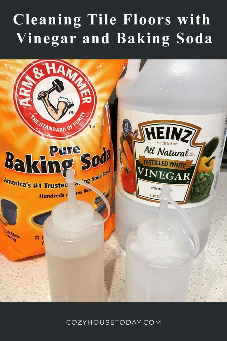 Cleaning Tile Floors with Vinegar and Baking Soda 1