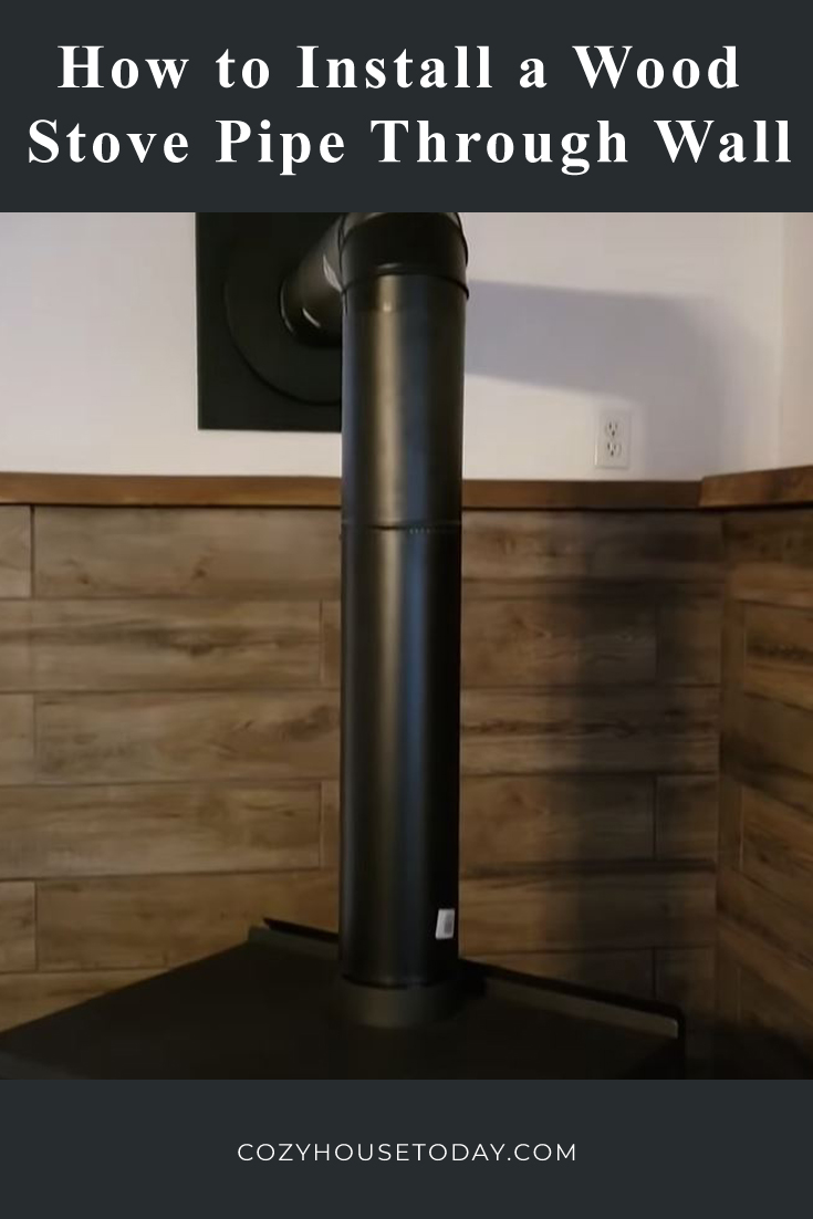 How to Install a Wood Stove Pipe Through Wall 1