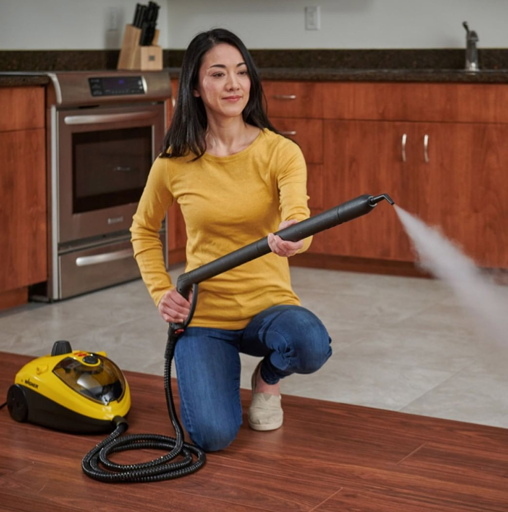 use a steam cleaner
