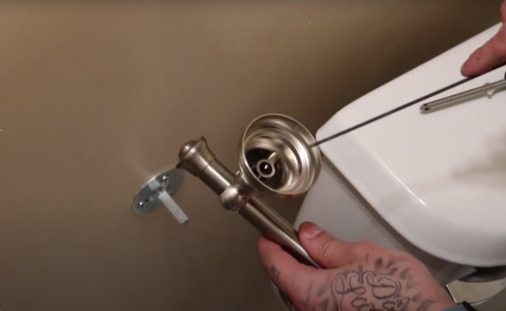Replace toilet paper holder the whole thing