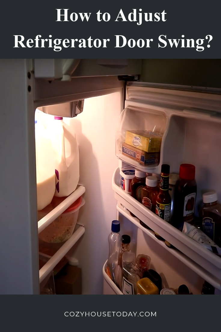 How to adjust refrigerator door swing-1