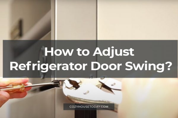 How to adjust refrigerator door swing