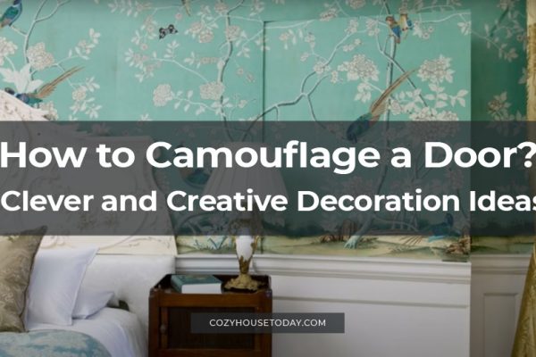 How to camouflage a door? Clever and creative decoration ideas