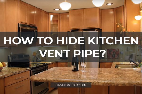 How to hide kitchen vent pipe