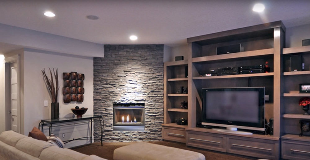 Off-center fireplaces give your living room an elevated and interesting feeling
