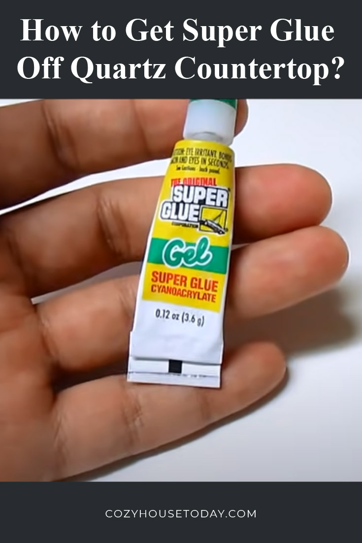 How to get super glue off quartz countertop-1