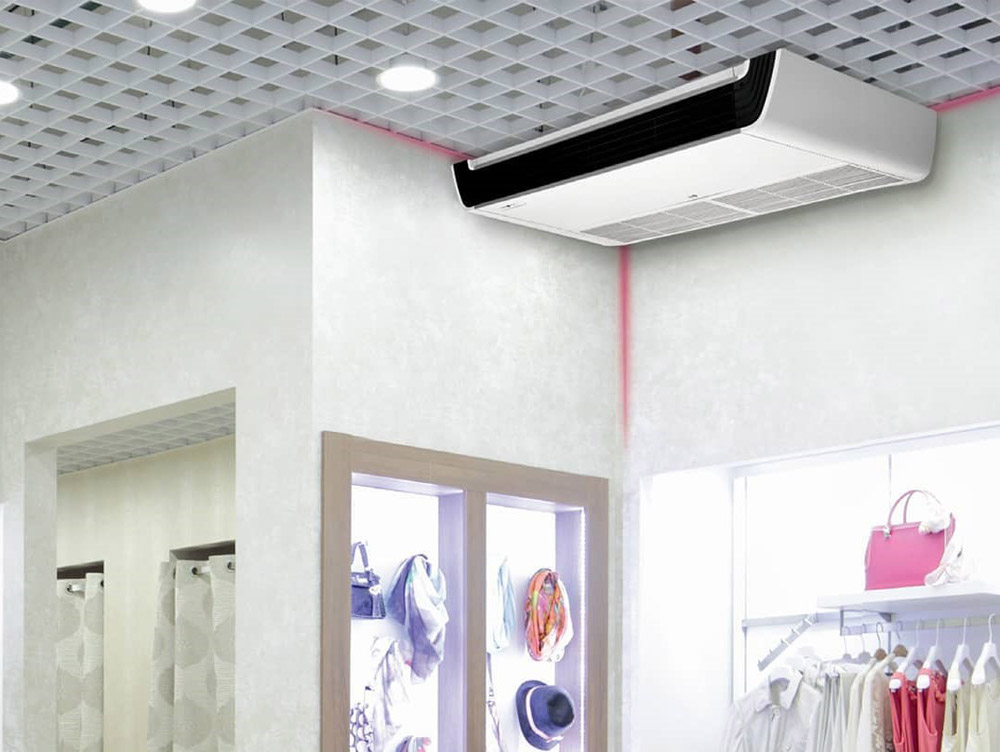 What is ceiling suspended mini-split systems